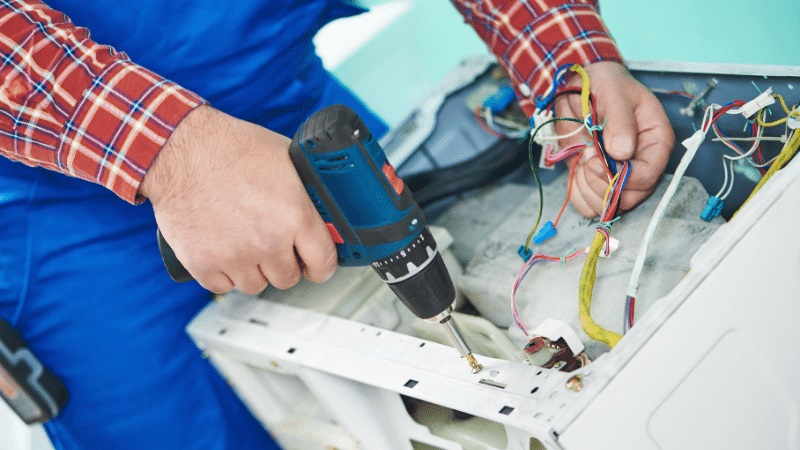 Şehzadeler Grundig Grundig çamaşır makinesi kart tamiri – Su almama arızası orijinal parça ile giderildi. - Teknik servis örneği